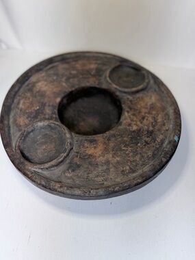 IFUGAO  LARGE ANTIQUE 3 CHAMBERED FOOD SERVING DISH